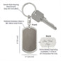 Engraved Dog Tag Keychain