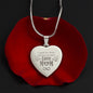 I Speak For Those Engraved Heart Necklace
