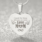I Speak For Those Engraved Heart Necklace