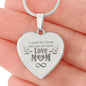 I Speak For Those Engraved Heart Necklace