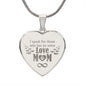 I Speak For Those Engraved Heart Necklace