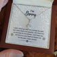 Sorry Change The Past Alluring Beauty Necklace