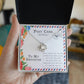 Daughter Goes With You Love Knot Necklace