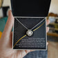 Sorry Turn Your Back Love Knot Necklace