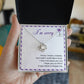 Sorry Take It Back Love Knot Necklace