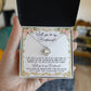 Bridesmaid Keep The Tradition Love Knot Necklace