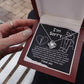 Sorry Not Just Heard Love Knot Necklace