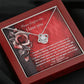 Sorry One Last Chance Love Knot Necklace