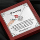 Sorry Making It Right Love Knot Necklace