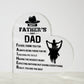 DAD, THANK YOU  Acrylic Heart
