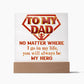 Dad Be My Hero - Acrylic Square