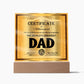 Dad Officially Recognized As - Acrylic Square