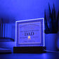 Worlds Greatest Dad Certificate - Acrylic Square
