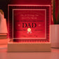 Worlds Greatest Dad Certificate - Acrylic Square