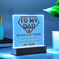 Dad Be My Hero - Acrylic Square