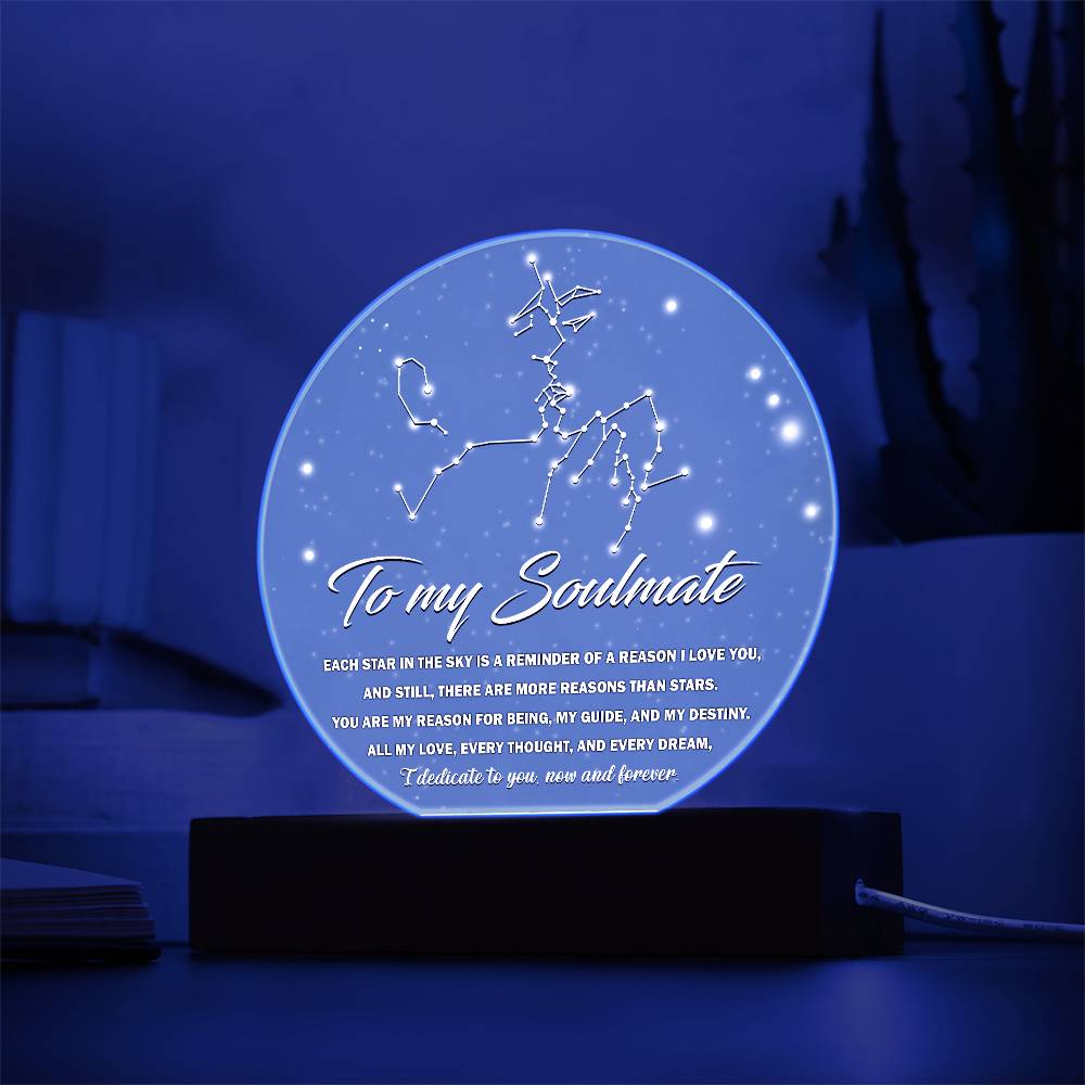 Gift For Soulmate - Dedicate To You Acrylic Circle