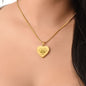 I Speak For Those Engraved Heart Necklace
