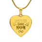 I Speak For Those Engraved Heart Necklace
