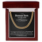 Bonus Son Will Last Eternity Black Cuban Link Chain