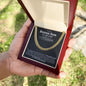 Bonus Son Will Last Eternity Black Cuban Link Chain