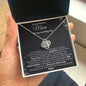 Mom Wedding New Path Black Love Knot Necklace