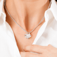 Mom Wedding New Journey Violet Love Knot Necklace