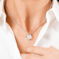 Mom My Hero Gold Love Knot Necklace