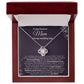 Mom Wedding New Journey Violet Love Knot Necklace