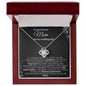 Mom Wedding New Path Black Love Knot Necklace