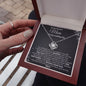 Mom Wedding New Path Black Love Knot Necklace