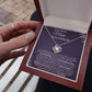 Mom Wedding New Journey Violet Love Knot Necklace