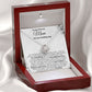 Mom Wedding New Journey White Love Knot Necklace