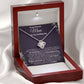 Mom Wedding New Journey Violet Love Knot Necklace