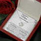 Mom Wedding New Journey White Love Knot Necklace
