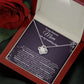 Mom Wedding New Journey Violet Love Knot Necklace